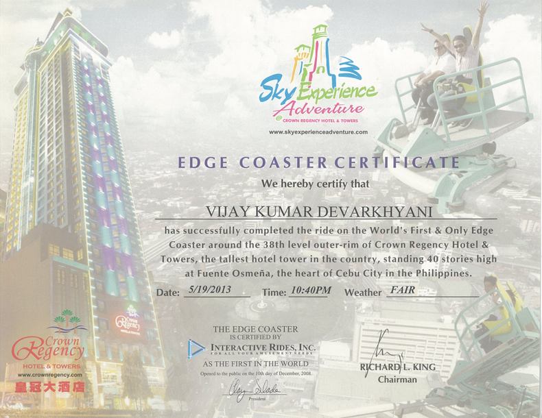 World's First & Only Edge Coaster