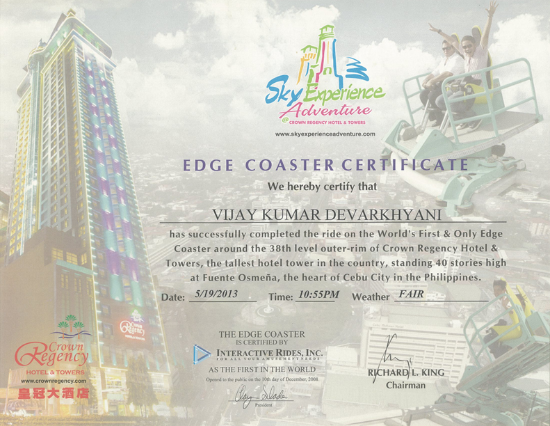 Edge Coaster - Second Ride